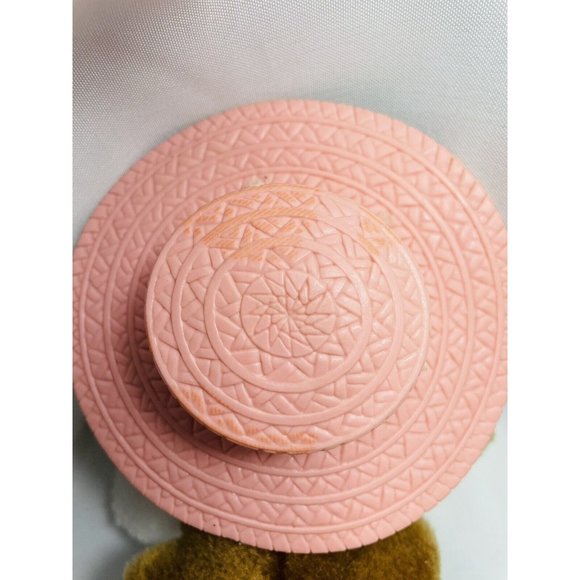 Hush Puppies Dog Stuffed Animal Vintage  Dog Small Plush Puppy With Pink Hat - Picture 4 of 12